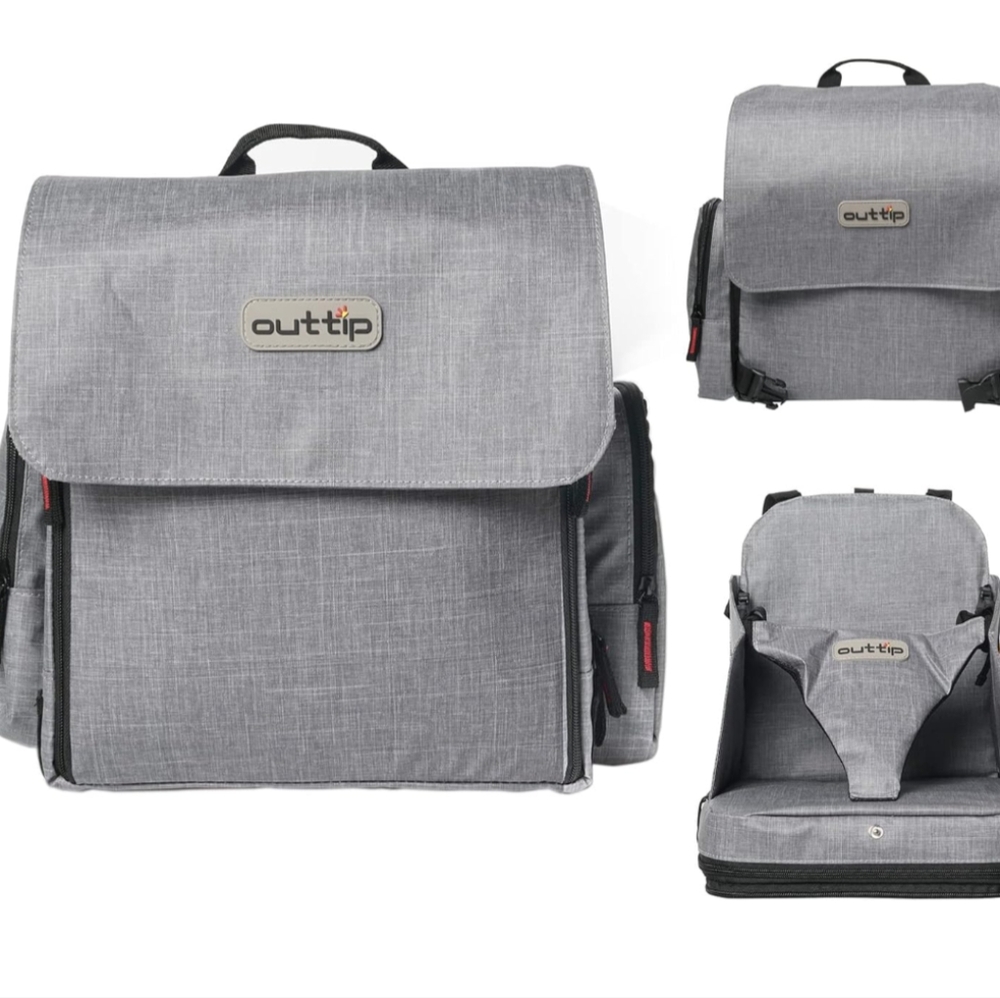 Outtip Diaper Bag with Travel Booster Seat NWOT